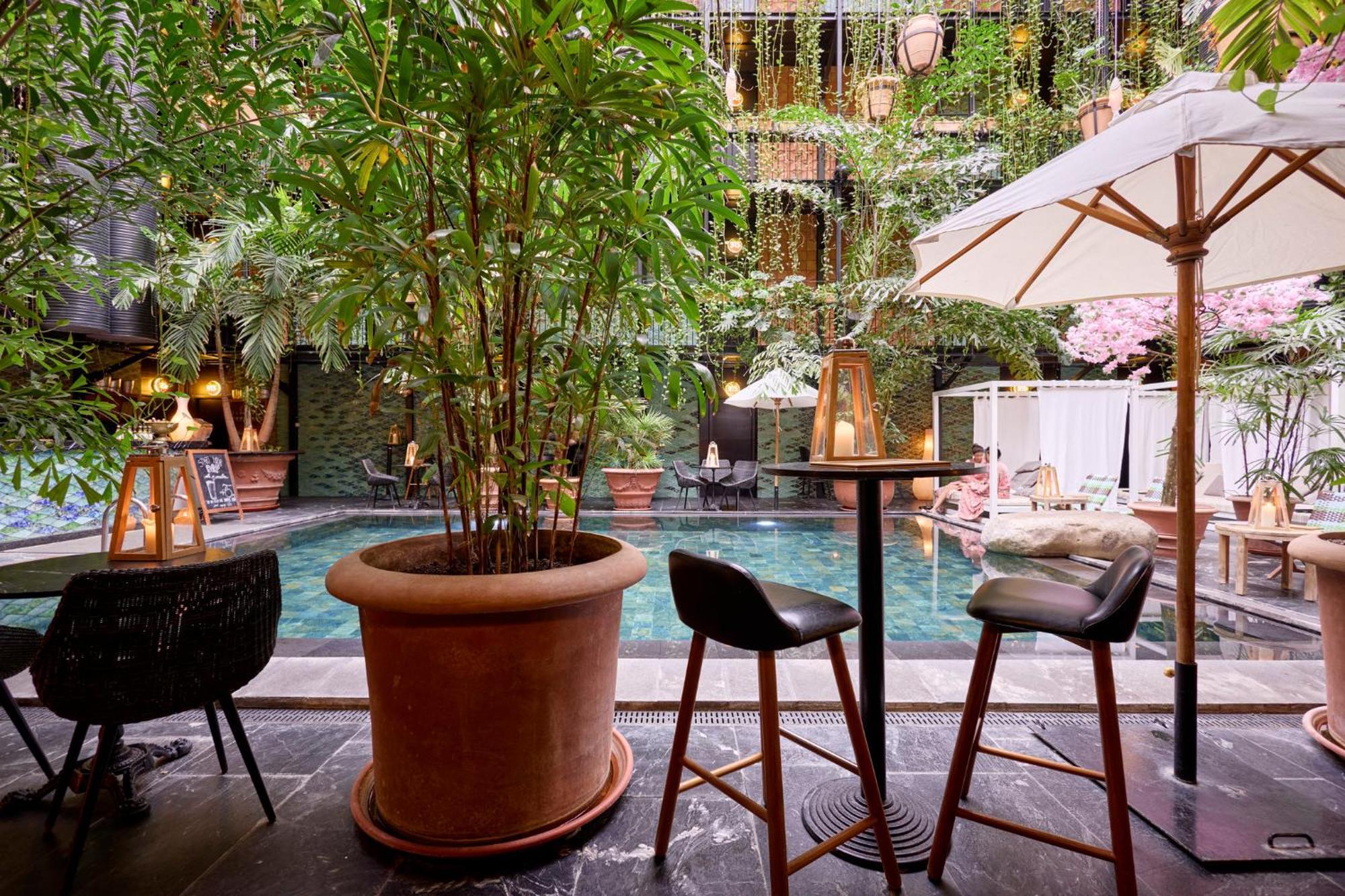 玛农勒斯套房古斯米登酒店 哥本哈根 外观 照片 The hotel's pool