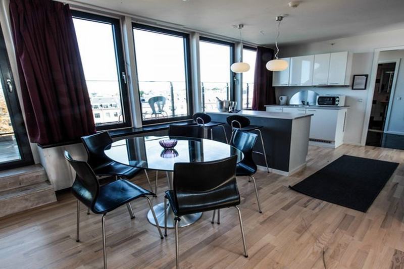 玛农勒斯套房古斯米登酒店 哥本哈根 外观 照片 A kitchen in a serviced apartment in Berlin, Germany